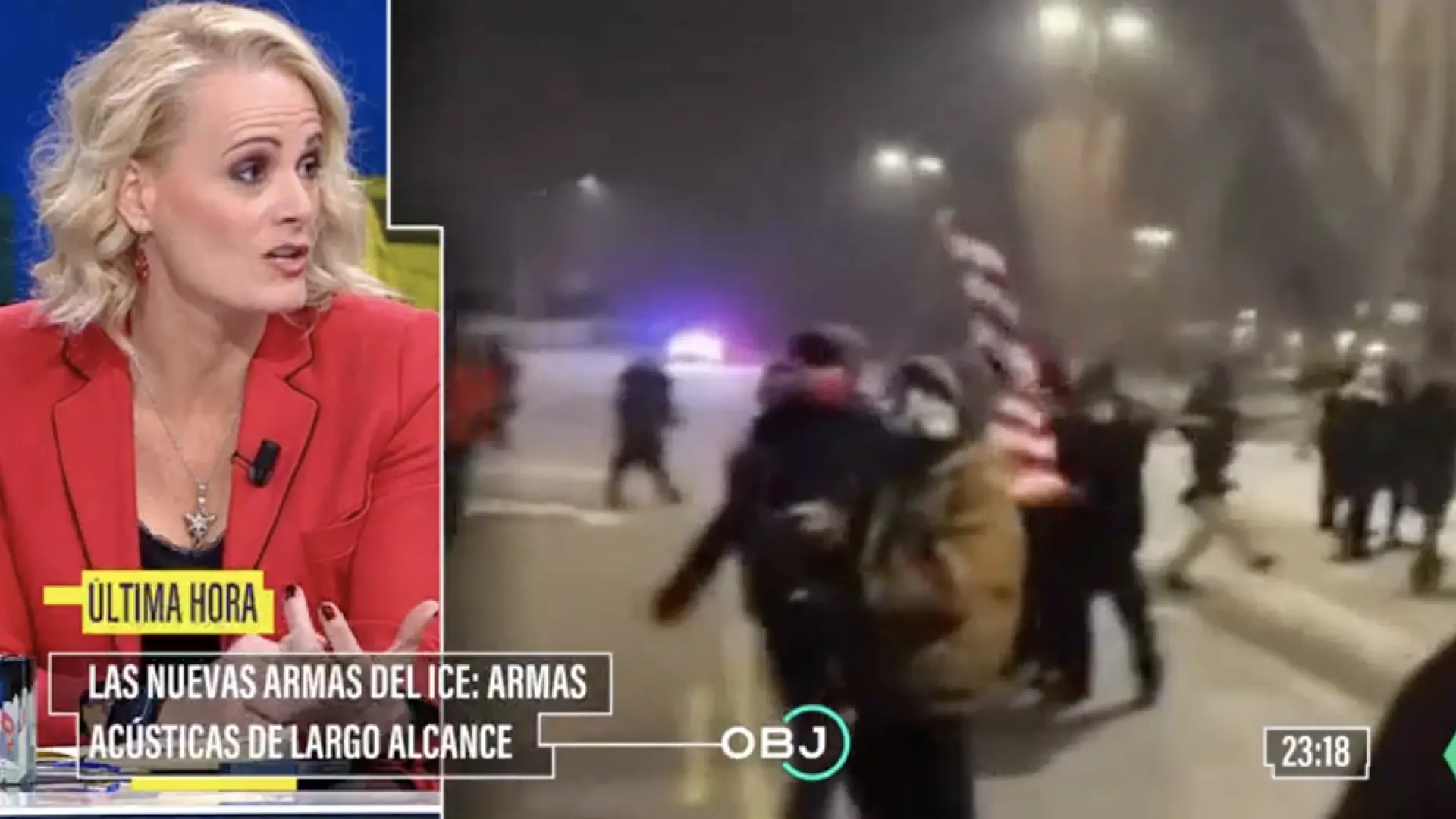 Así funciona el ‘arma acústica’ que utiliza la policía americana en las protestas, según Zaida Cantera: «Causan graves problemas»