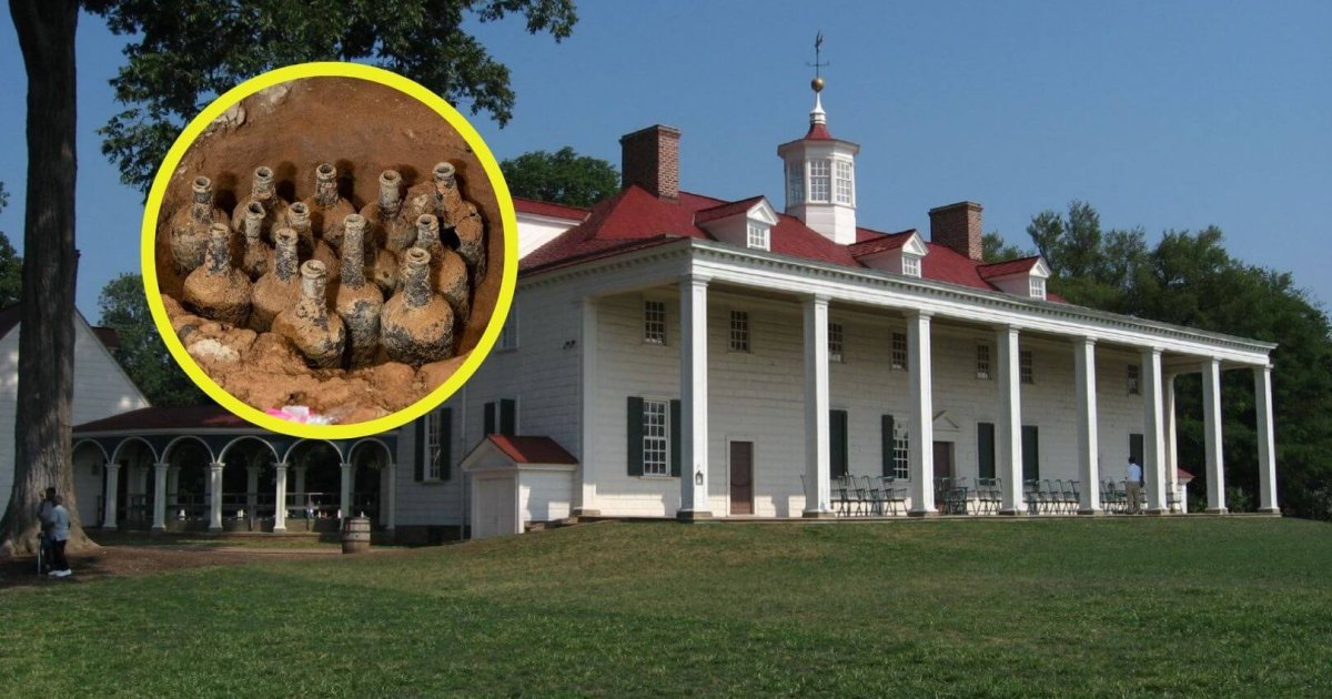 arqueólogos desentierran 35 botellas del siglo XVIII con frutas intactas en la casa de George Washington