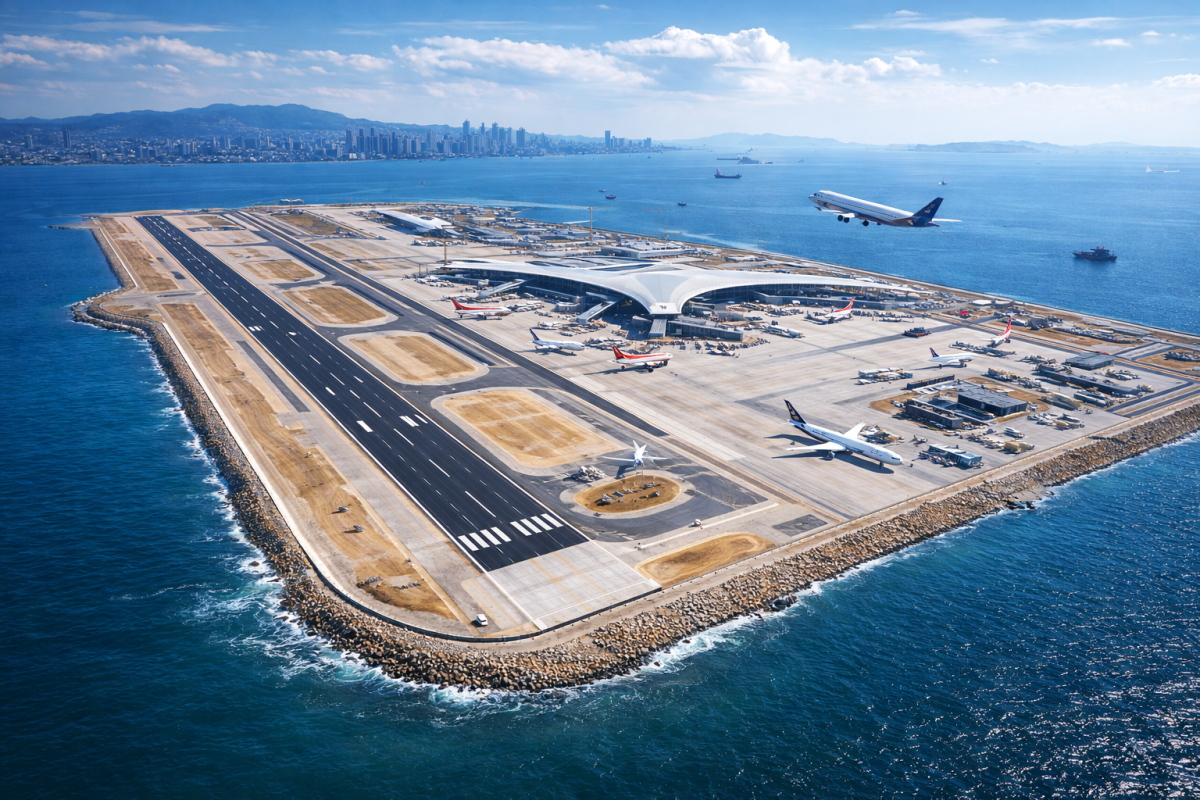 Construyen un aeropuerto flotante sobre el mar y promete cambiar la aviación mundial