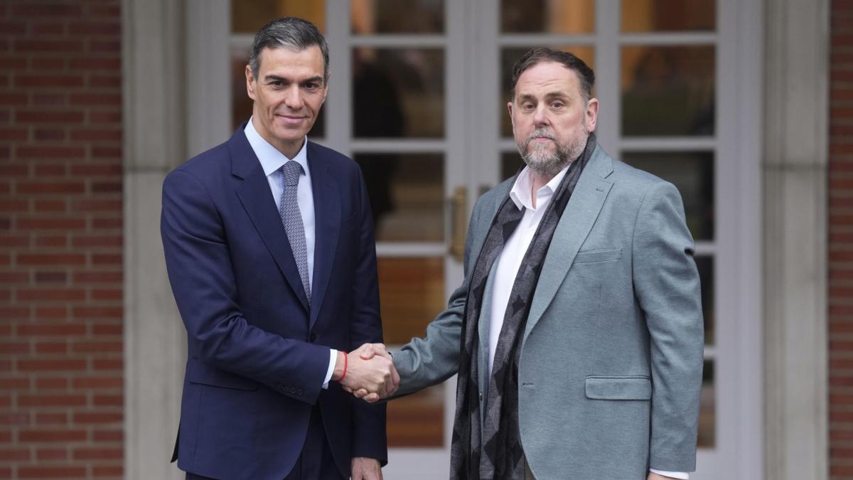 ERC mantiene su ‘no’ a los Presupuestos de Illa tras una reunión entre Sánchez y Junqueras