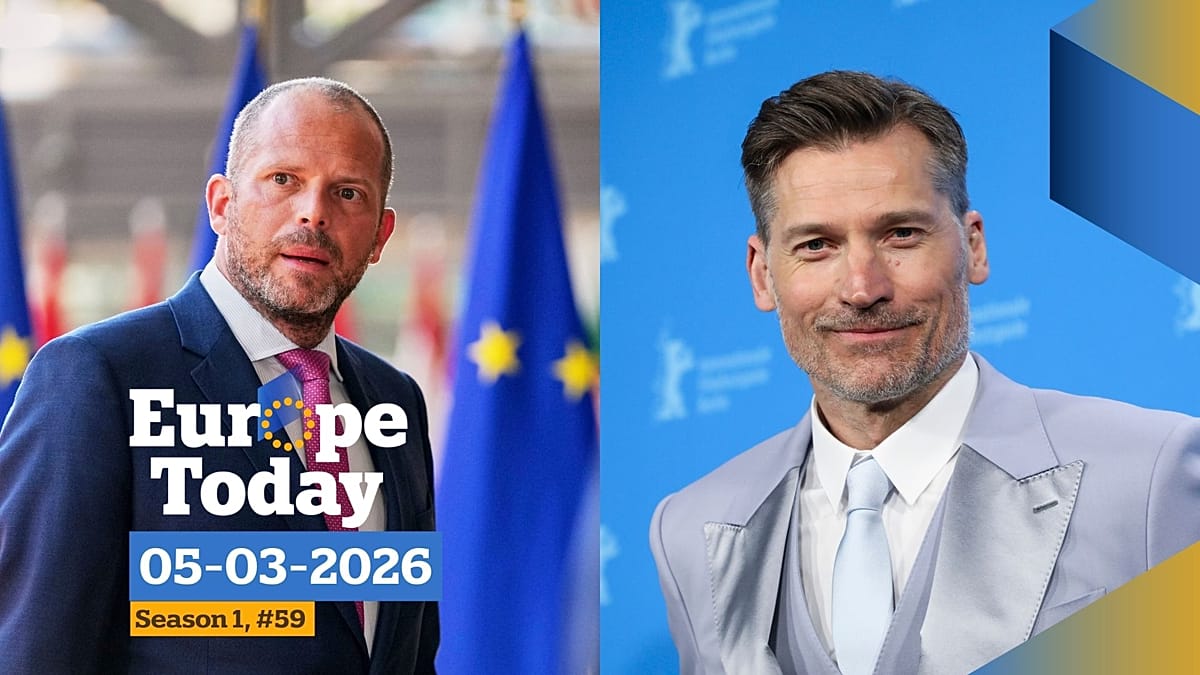 Ministro de Defensa belga y actor Coster-Waldau hablan con Euronews, guerra en Irán día 6